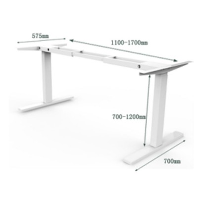 Electric height adjustable pc standing desk